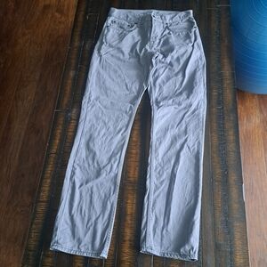 Old Navy Men's Light Gray Straight Jeans